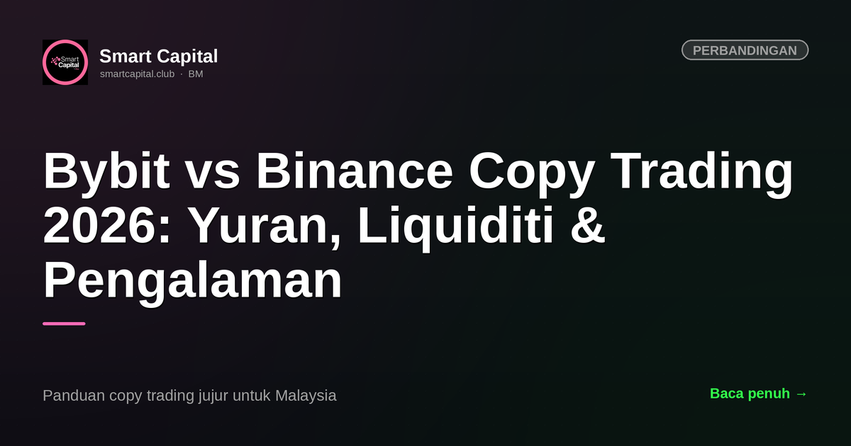 Bybit vs Binance Copy Trading 2026: Yuran, Liquiditi & Pengalaman