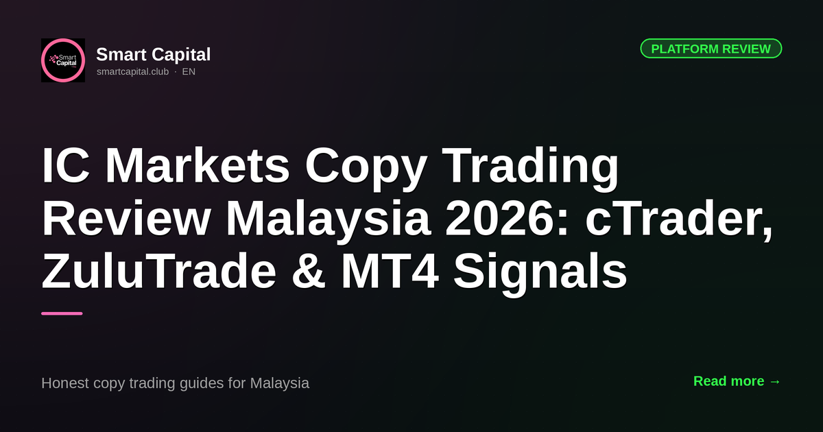 IC Markets Copy Trading Review Malaysia 2026: cTrader, ZuluTrade & MT4 Signals